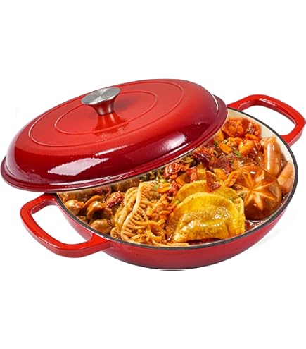 Amazon.com: SXYAO Dutch Oven Pot with Lid, 2.7 Quart Ceramic